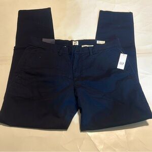Gap NWT 34X32 Skinny GapFlex Mid Rise Navy Pants Trousers